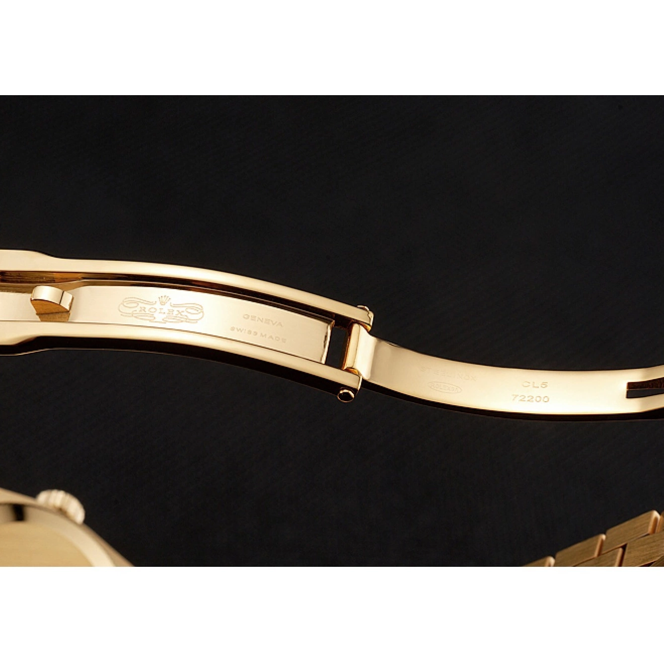 Good copy rolex watches Bracelet Diamond Champagne 1454095 Bezel Gold Rolex Swiss Lady-Datejust Dial 0529
